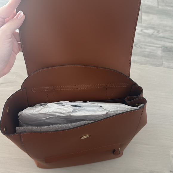 New With Tag: Ralph Lauren leather backpack purse. - Picture 3 of 4